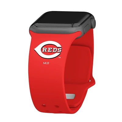 Red Cincinnati Reds Logo Silicone Apple Watch Band