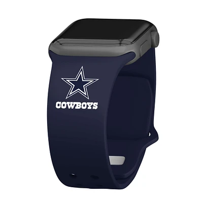 Navy Dallas Cowboys Logo Silicone Apple Watch Band