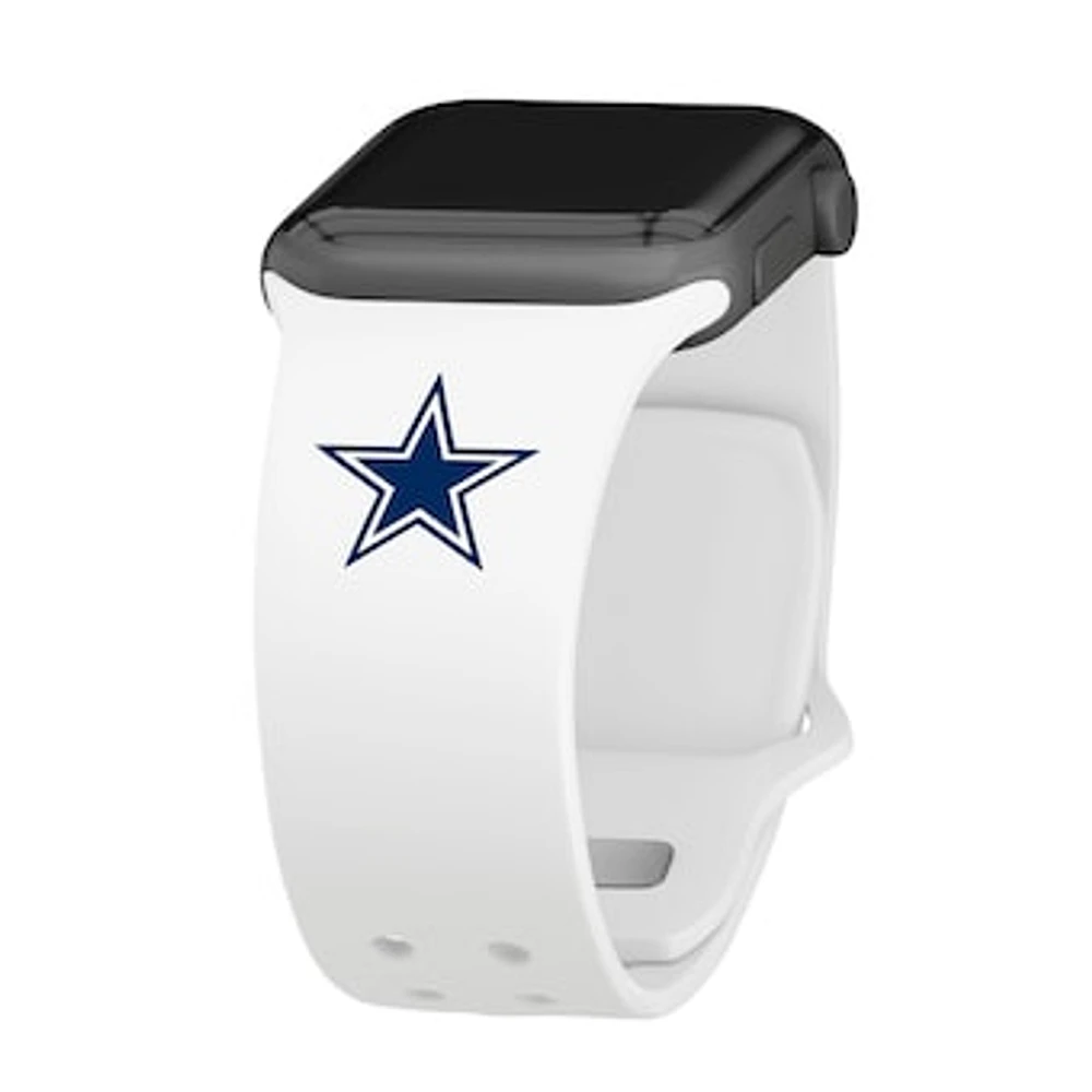 White Dallas Cowboys Logo Silicone Apple Watch Band