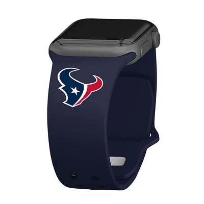 Navy Houston Texans Logo Silicone Apple Watch Band