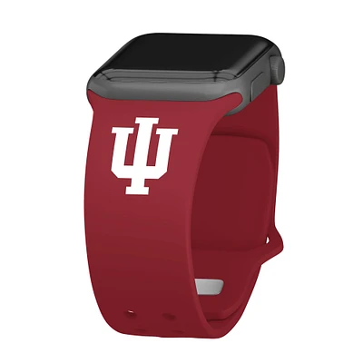 Crimson Indiana Hoosiers Logo Silicone Apple Watch Band