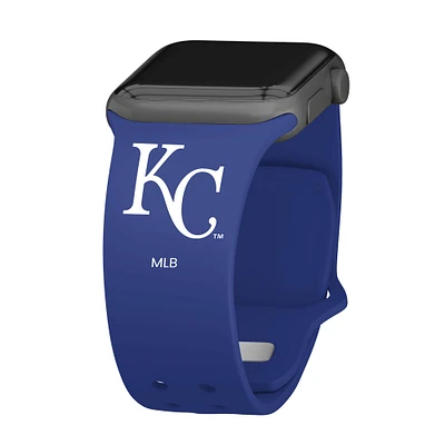 Blue Kansas City Royals Logo Silicone Apple Watch Band