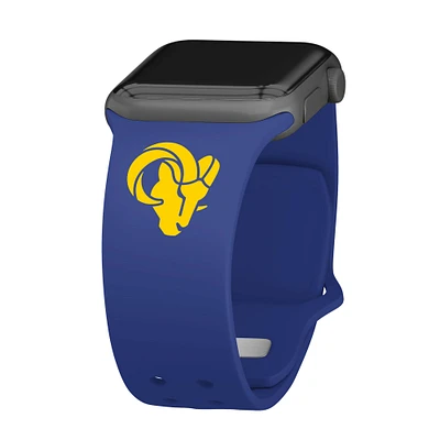 Royal Los Angeles Rams Logo Silicone Apple Watch Band