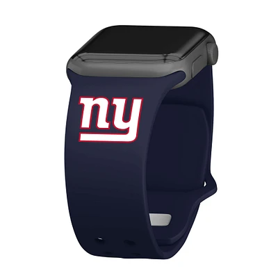 Navy New York Giants Logo Silicone Apple Watch Band