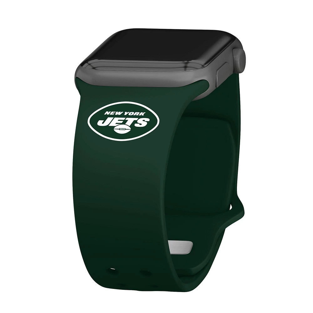 Green New York Jets Logo Silicone Apple Watch Band