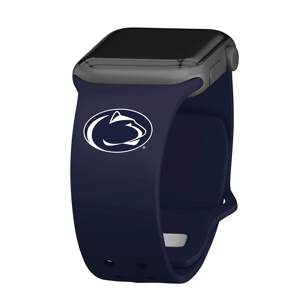 Navy Penn State Nittany Lions Logo Silicone Apple Watch Band