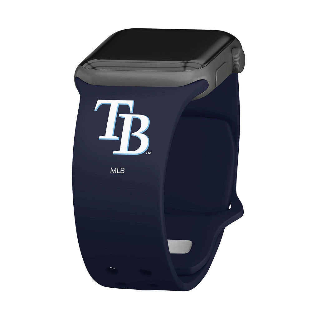 Navy Tampa Bay Rays Logo Silicone Apple Watch Band