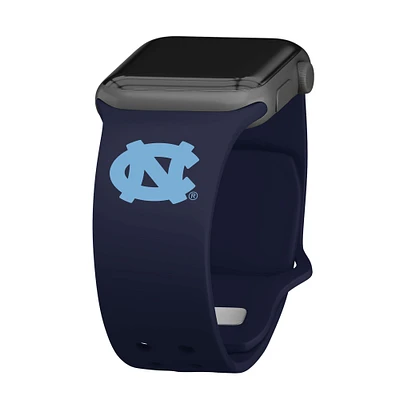 Navy North Carolina Tar Heels Logo Silicone Apple Watch Band