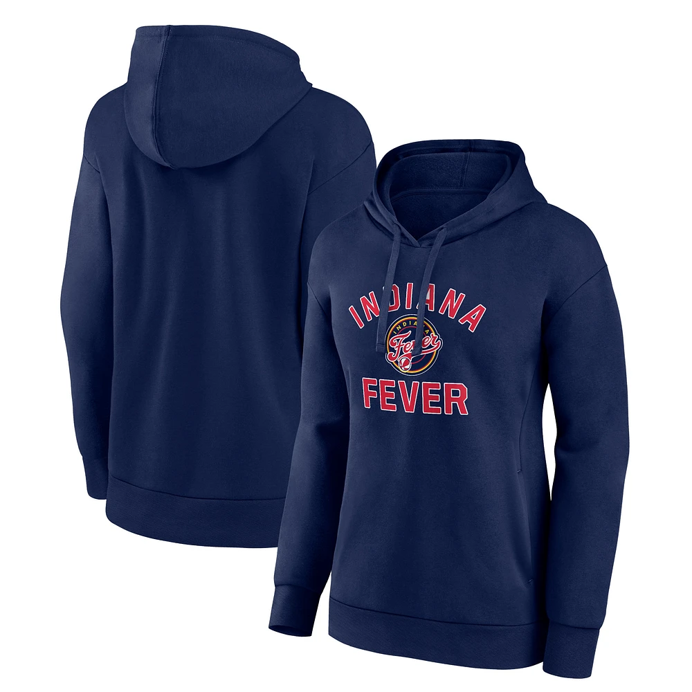 Women's Navy Indiana Fever Team Overtime Pullover Hoodie