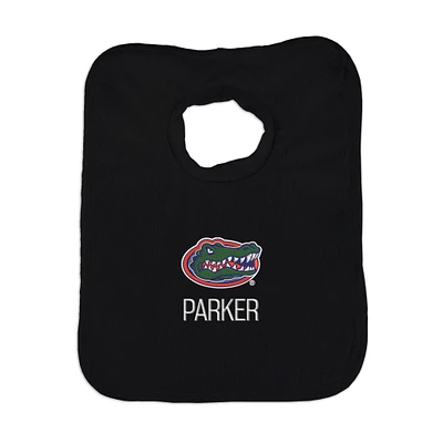 Newborn & Infant Black Florida Gators Primary Logo Personalized Bib