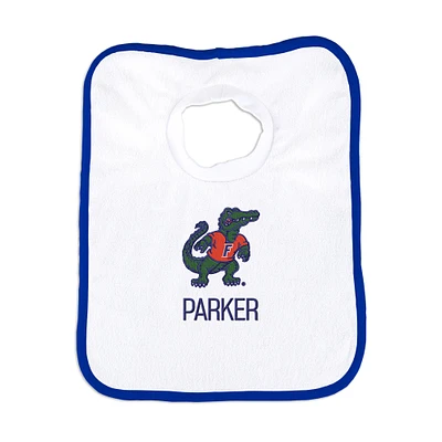 Newborn & Infant Royal Florida Gators Mascot Logo Personalized Bib