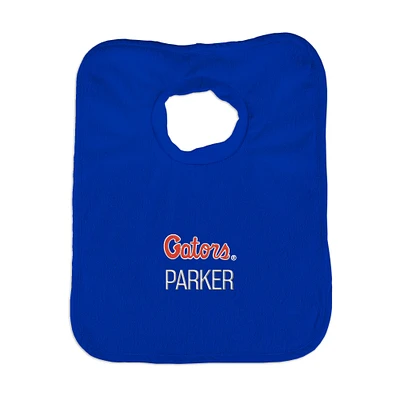 Newborn & Infant Royal Florida Gators Script Logo Personalized Bib