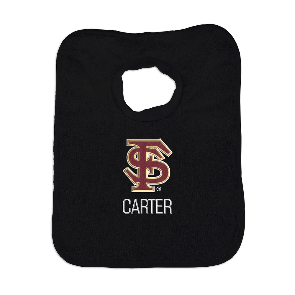 Newborn & Infant Florida State Seminoles Alternate Logo Personalized Bib
