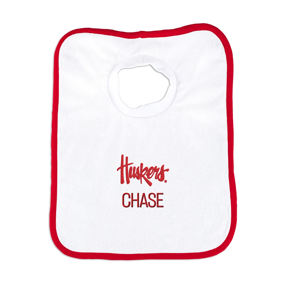 Newborn & Infant Nebraska Huskers Personalized Bib