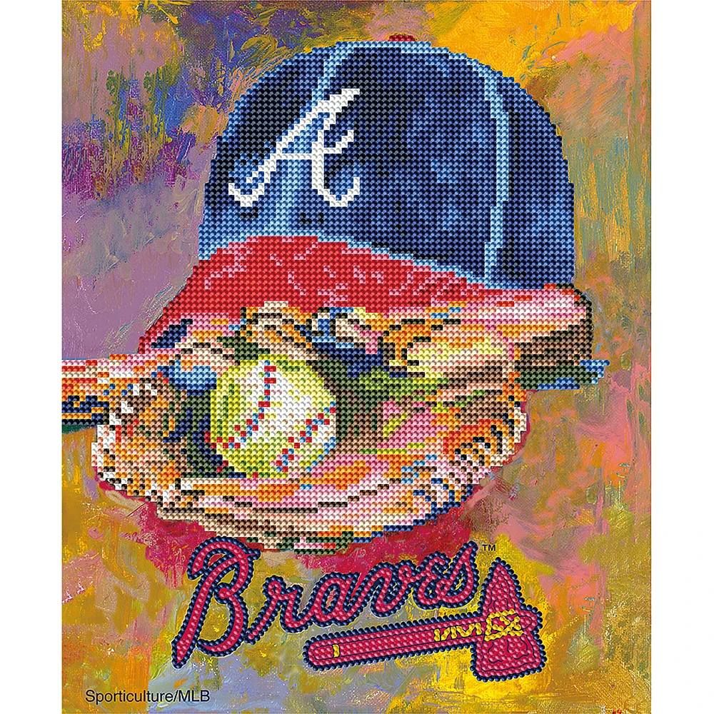 Sporticulture Atlanta Braves Diamond Art Craft Kit