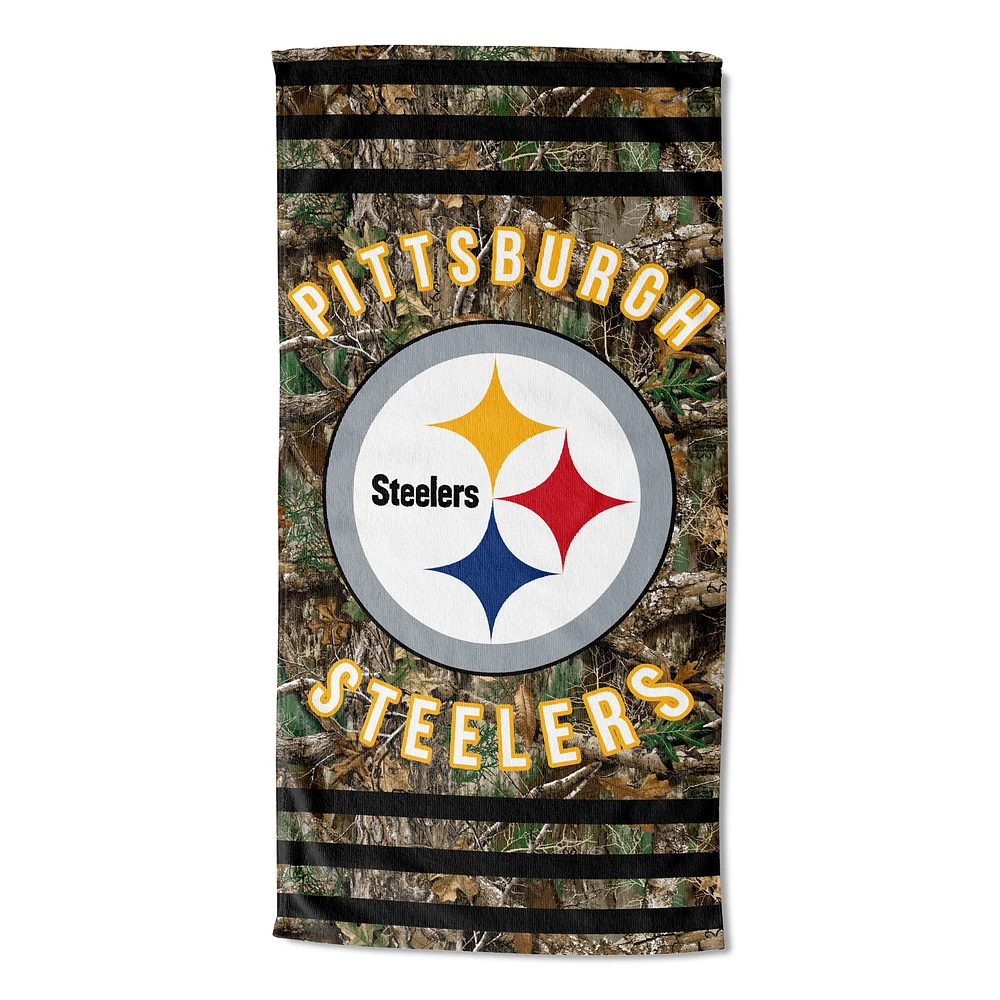 The Northwest Group Pittsburgh Steelers 30"x 60" Three Stripes Beach Towel