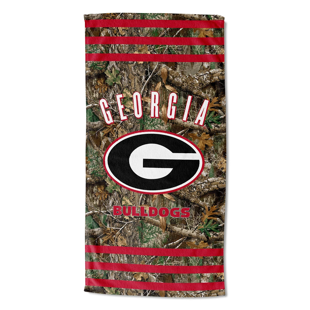 The Northwest Group Georgia Bulldogs 30"x 60" Three Stripes Beach Towel