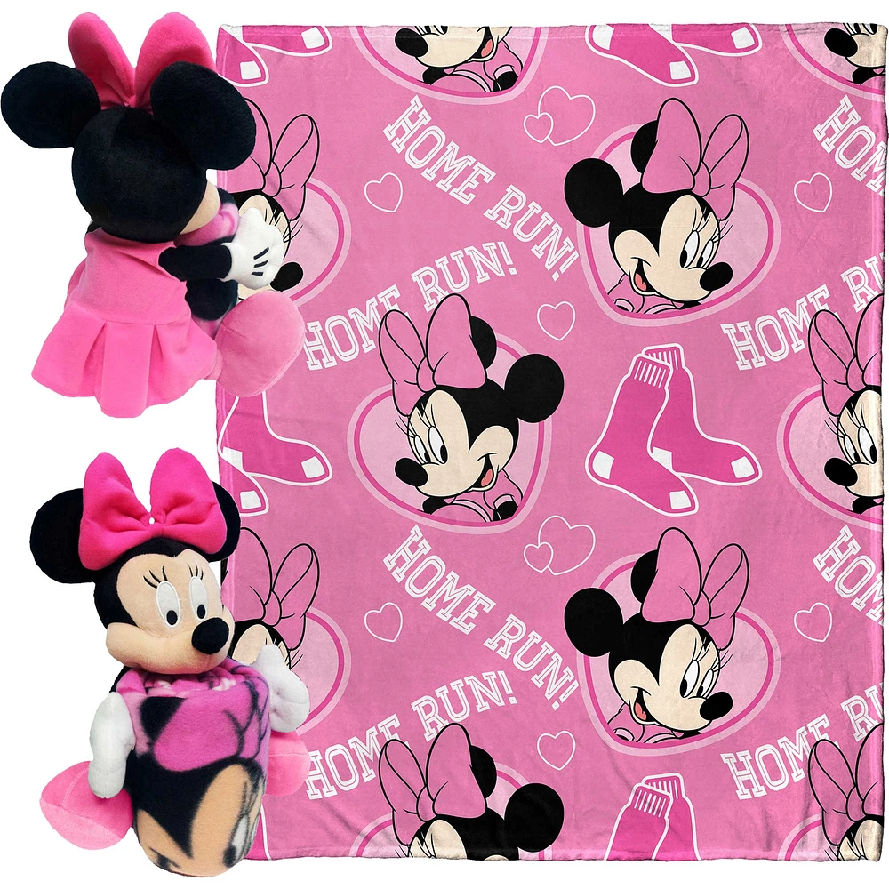 Northwest x Disney Boston Red Sox Minnie Hugger Pillow & Silk Touch Throw Set