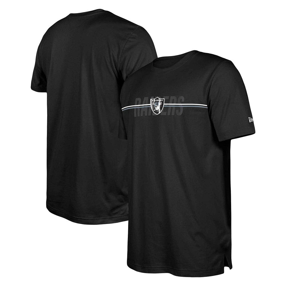 Men's New Era Black Las Vegas Raiders 2023 NFL Training Camp T-Shirt