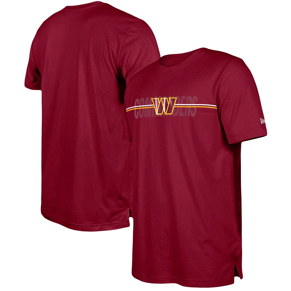 Men's New Era Burgundy Washington Commanders 2023 NFL Training Camp T-Shirt
