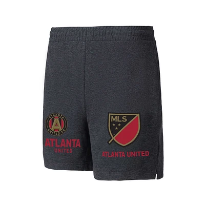 Men's Concepts Sport Charcoal Atlanta United FC Multi-Logo Shorts