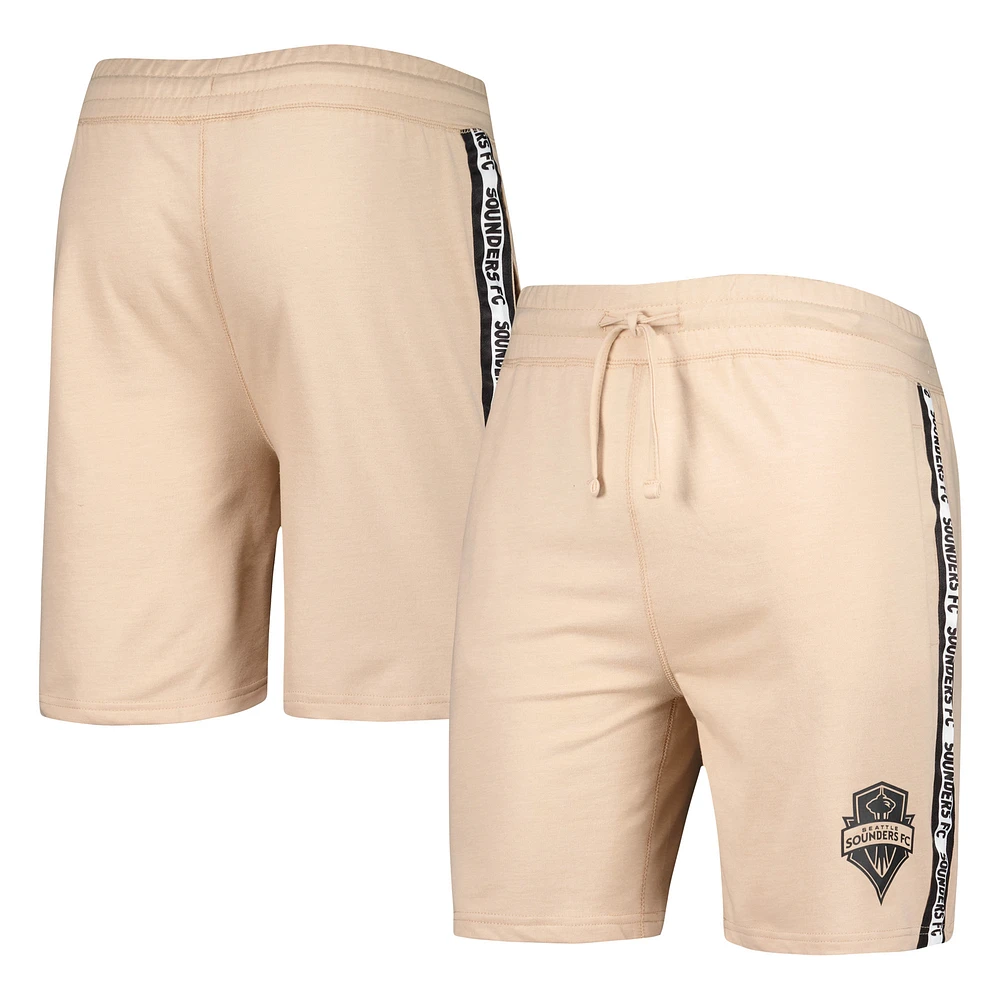 Men's Concepts Sport Tan Seattle Sounders FC Team Stripe Shorts