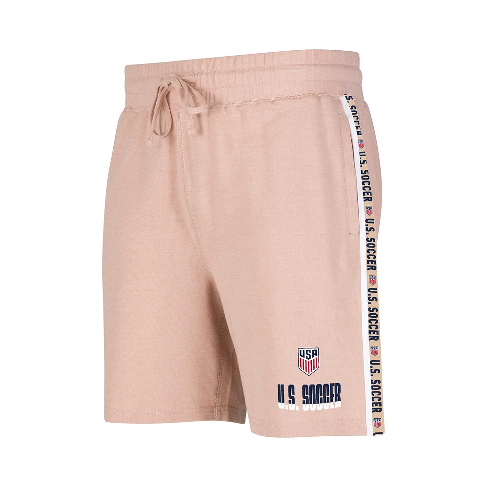 Men's Concepts Sport Tan USMNT Team Stripe Shorts