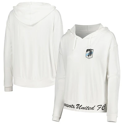 Women's Concepts Sport White Minnesota United FC Accord Hoodie Long Sleeve Top