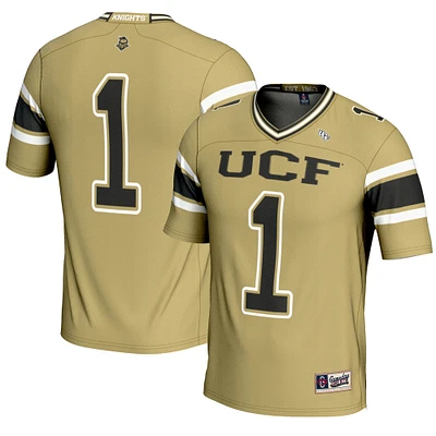 Men's GameDay Greats #1 Gold UCF Knights Endzone Football Jersey