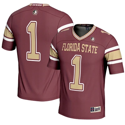 Men's GameDay Greats #1 Garnet Florida State Seminoles Endzone Football Jersey