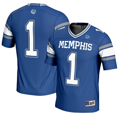 Men's GameDay Greats #1 Royal Memphis Tigers Endzone Football Jersey