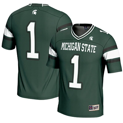 Men's GameDay Greats #1 Michigan State Spartans Endzone Football Jersey