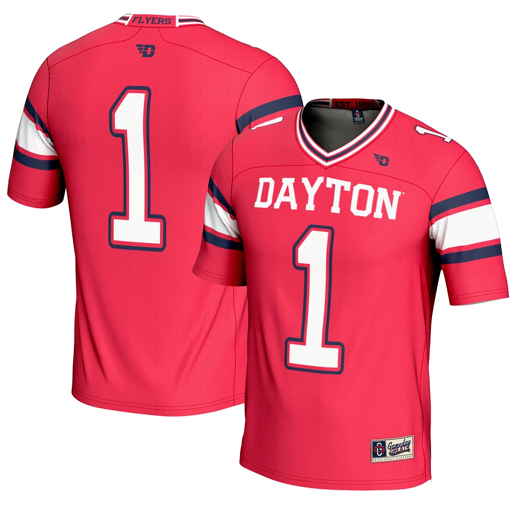 Youth GameDay Greats #1 Red Dayton Flyers Endzone Football Jersey