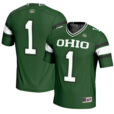 Youth GameDay Greats #1 Green Ohio Bobcats Endzone Football Jersey