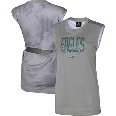 Women's Gray Philadelphia Eagles No Sweat Tank Top