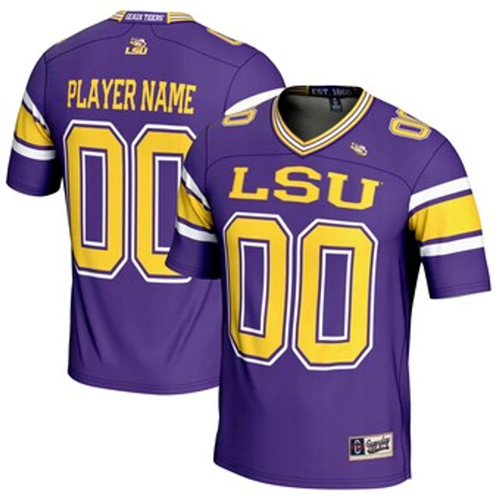 Men's GameDay Greats Purple LSU Tigers NIL Pick-A-Player Football Jersey