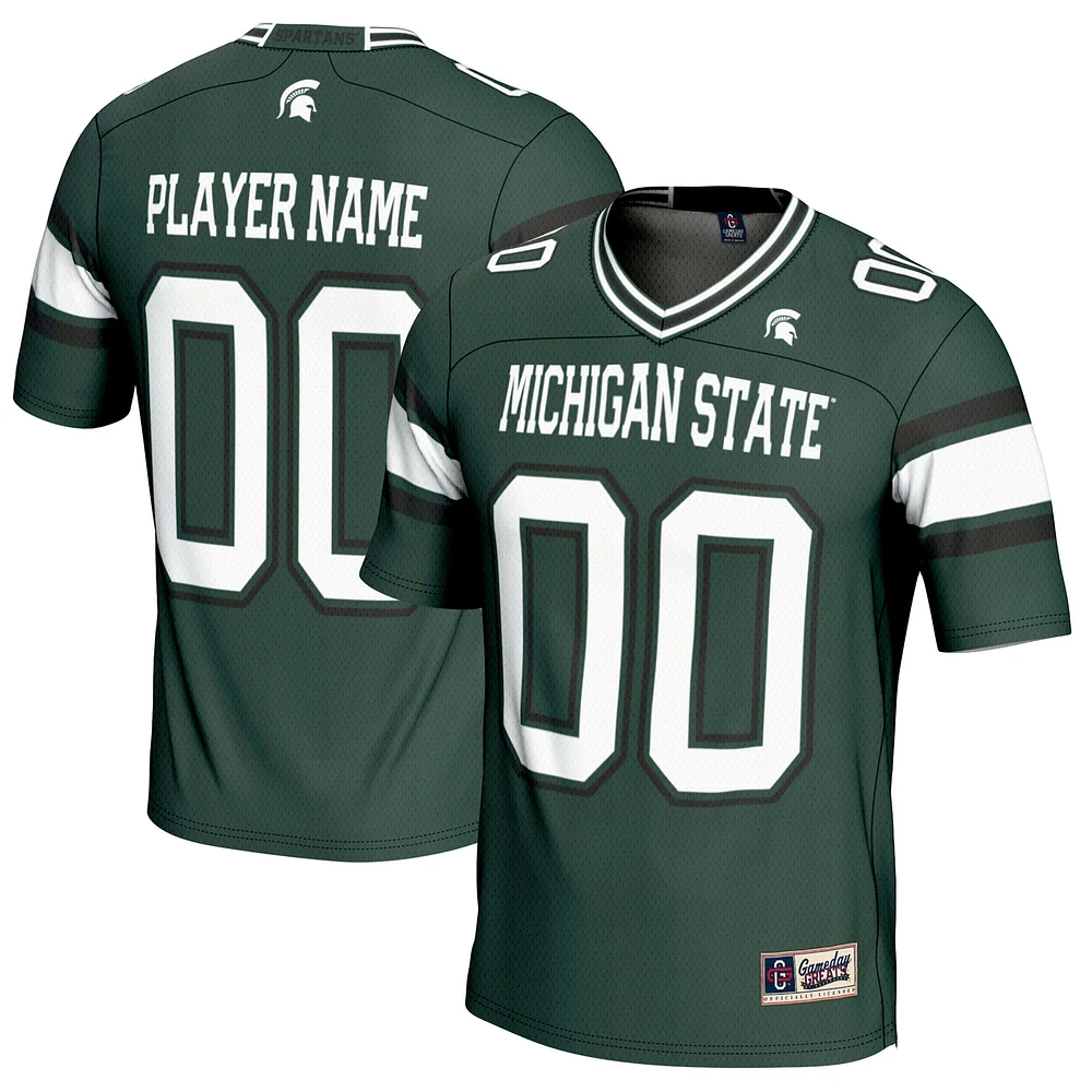 Men's GameDay Greats Michigan State Spartans NIL Pick-A-Player Football Jersey