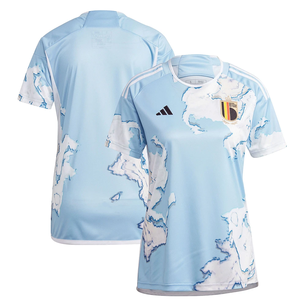 Women's adidas Light Blue Belgium National Team 2023 Away Replica Jersey