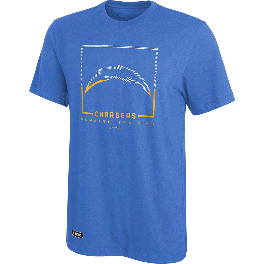 Men's Powder Blue Los Angeles Chargers Combine Authentic Clutch T-Shirt