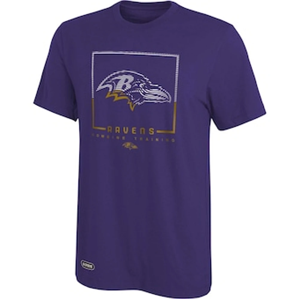 Men's Purple Baltimore Ravens Combine Authentic Clutch T-Shirt