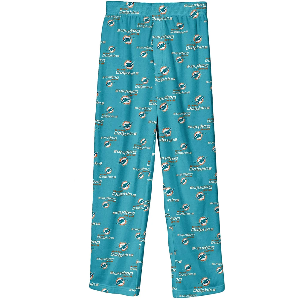 Preschool Aqua Miami Dolphins Team Pajama Pants