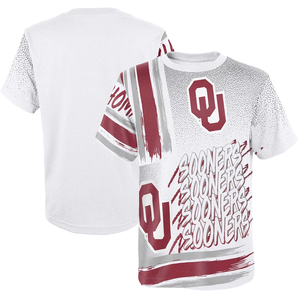 Youth White Oklahoma Sooners Gametime Multi-Hit T-Shirt