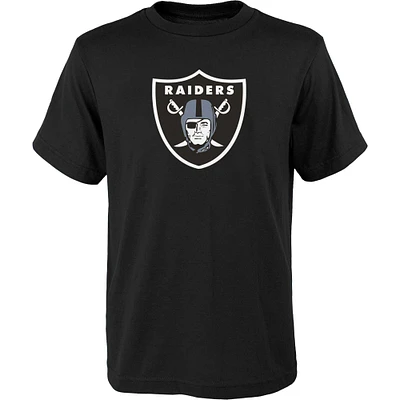 Youth Outerstuff Black Las Vegas Raiders Primary Logo T-Shirt
