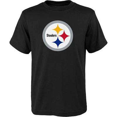 Youth Outerstuff Black Pittsburgh Steelers Primary Logo T-Shirt