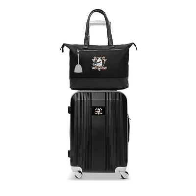 MOJO Anaheim Ducks Premium Laptop Tote Bag and Luggage Set