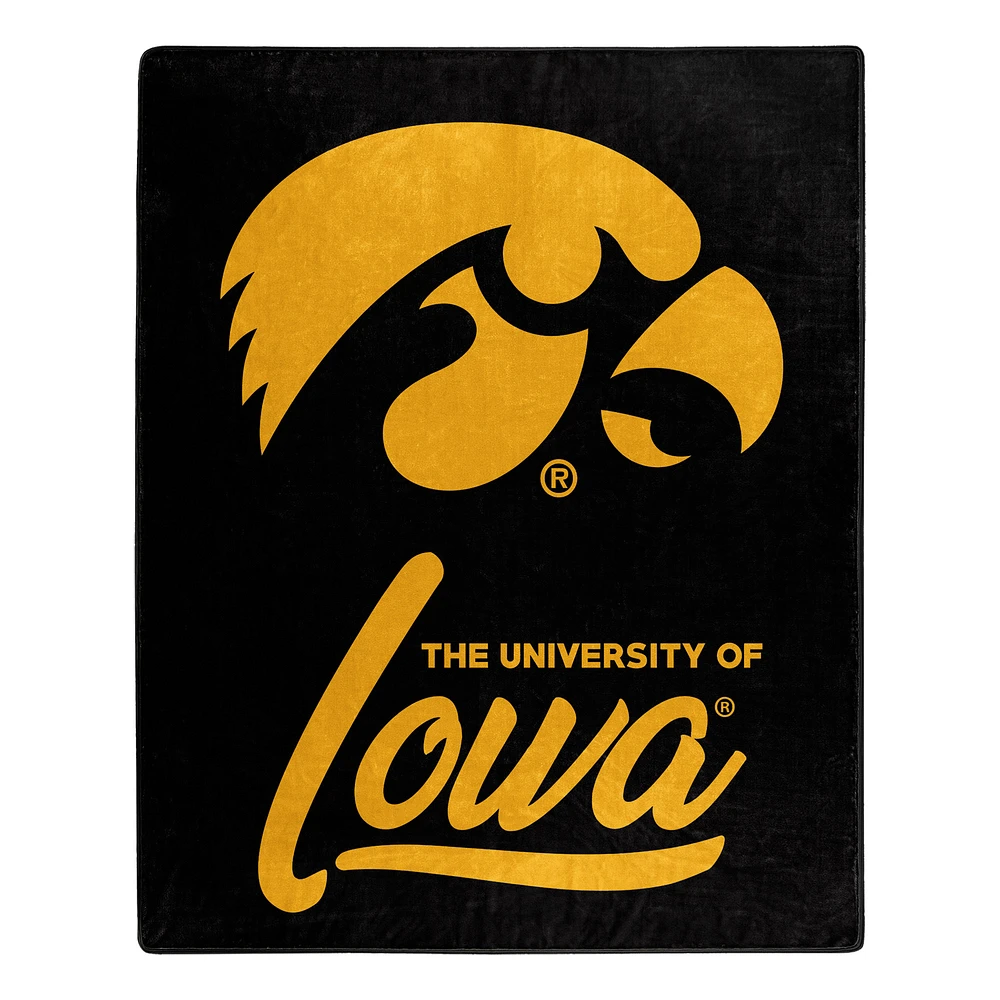 The Northwest Group Iowa Hawkeyes 50" x 60" Signature Raschel Plush Throw Blanket