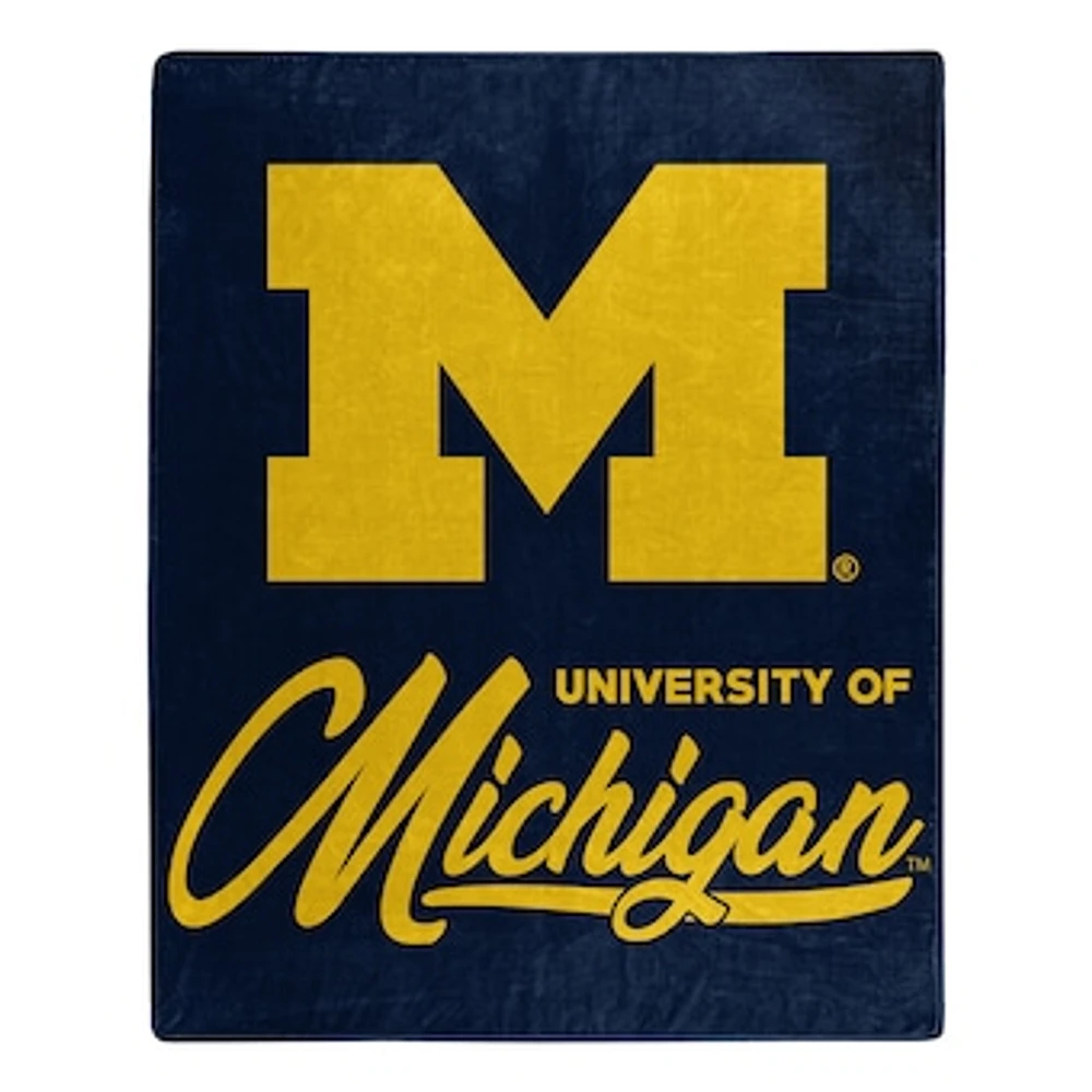 The Northwest Group Michigan Wolverines 50" x 60" Signature Raschel Plush Throw Blanket