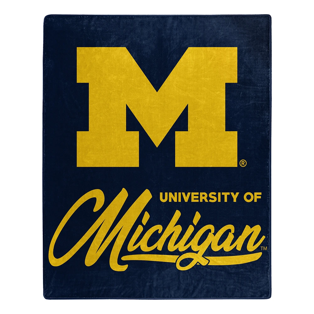 The Northwest Group Michigan Wolverines 50" x 60" Signature Raschel Plush Throw Blanket