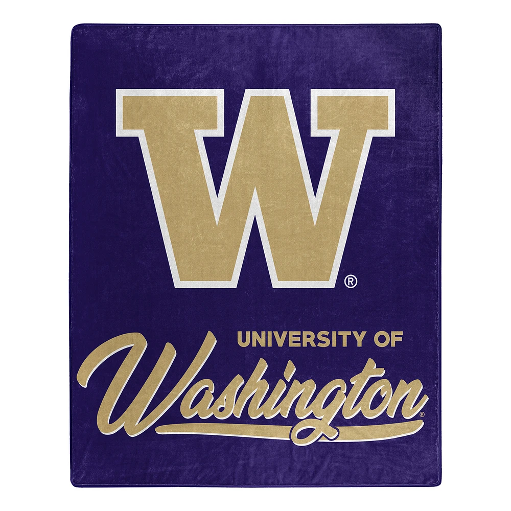The Northwest Group Washington Huskies 50" x 60" Signature Raschel Plush Throw Blanket