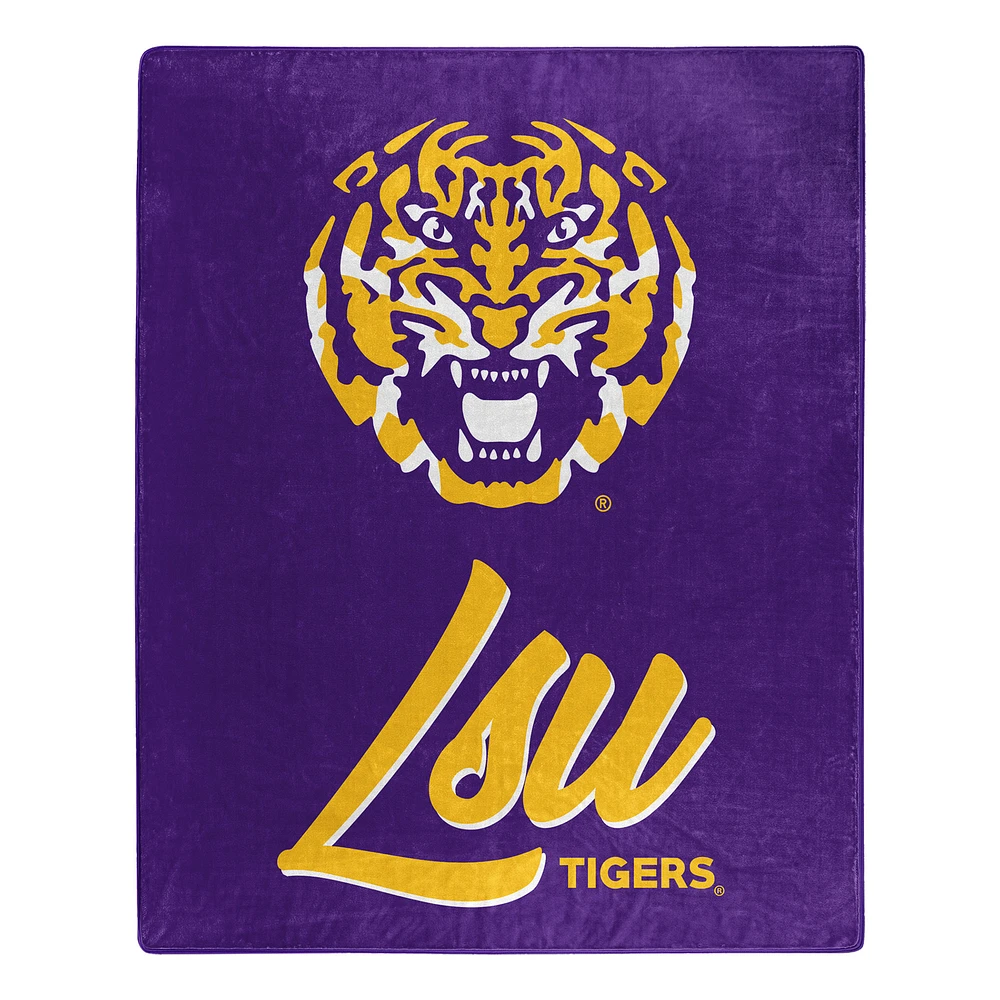 The Northwest Group LSU Tigers 50" x 60" Signature Raschel Plush Throw Blanket
